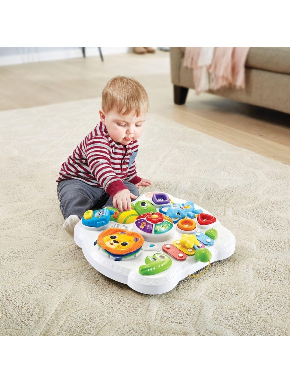 Colorful Musical Learning Activity Panel - Green Crocodile & Multi-Color Keys - Picture 10 of 11